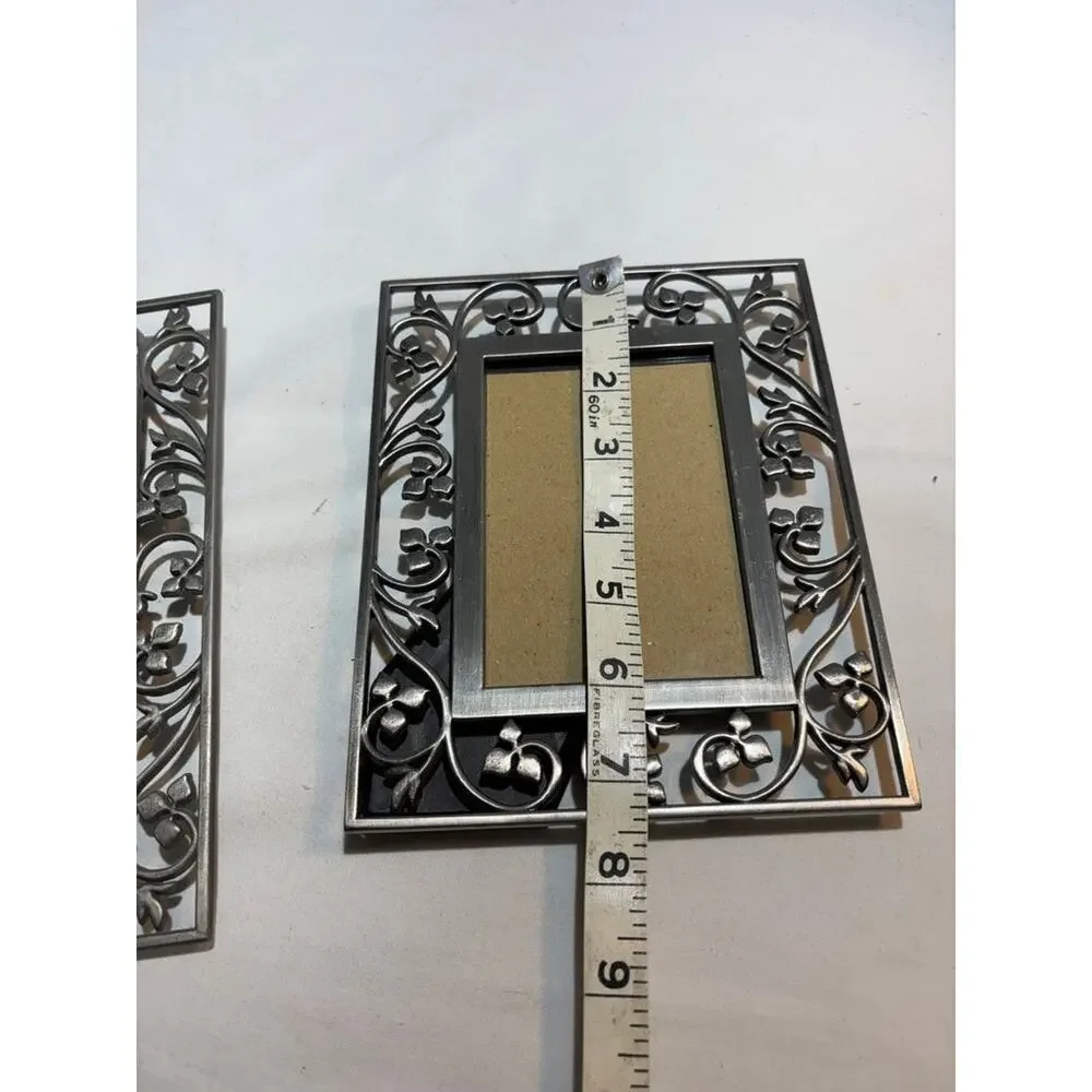 Set of Two Ornate Metal Picture Frames